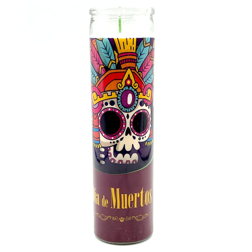 Mexican Candle Day of the Dead Aztec Priest Chile Mojo