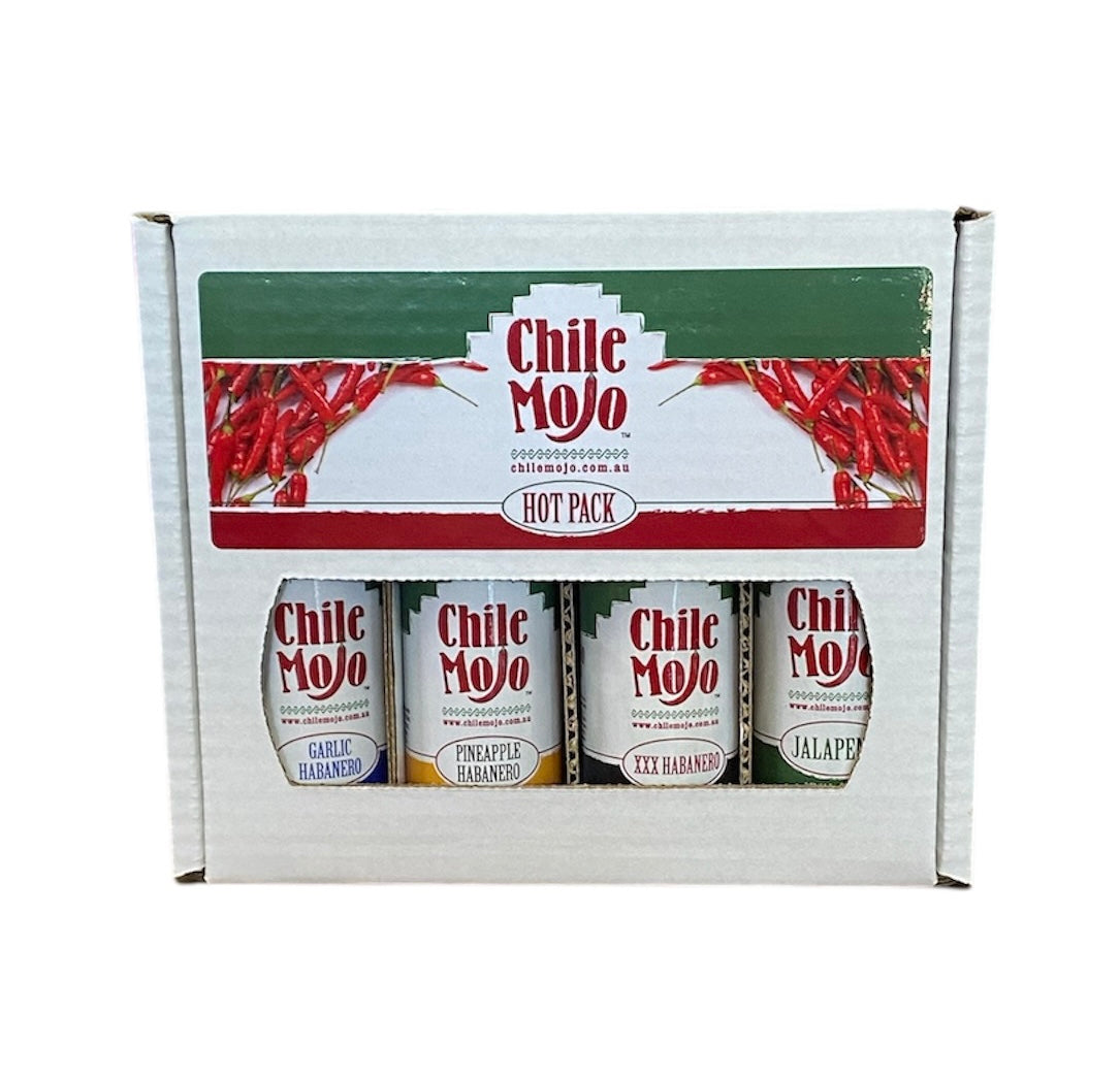 Chile Mojo 4-sauce Hot Box