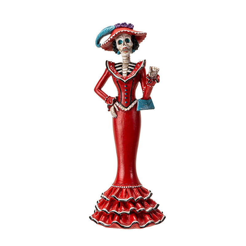 Day of the Dead figurine - Red Catrina