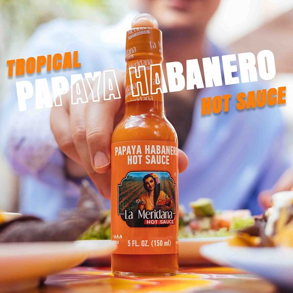 La Meridana Hot Sauce Papaya Habanero 150ml Chile Mojo