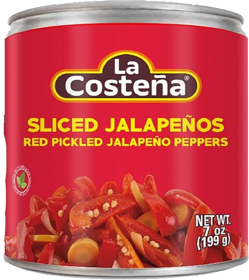 La Costena Red Sliced Jalapenos 199gm tin