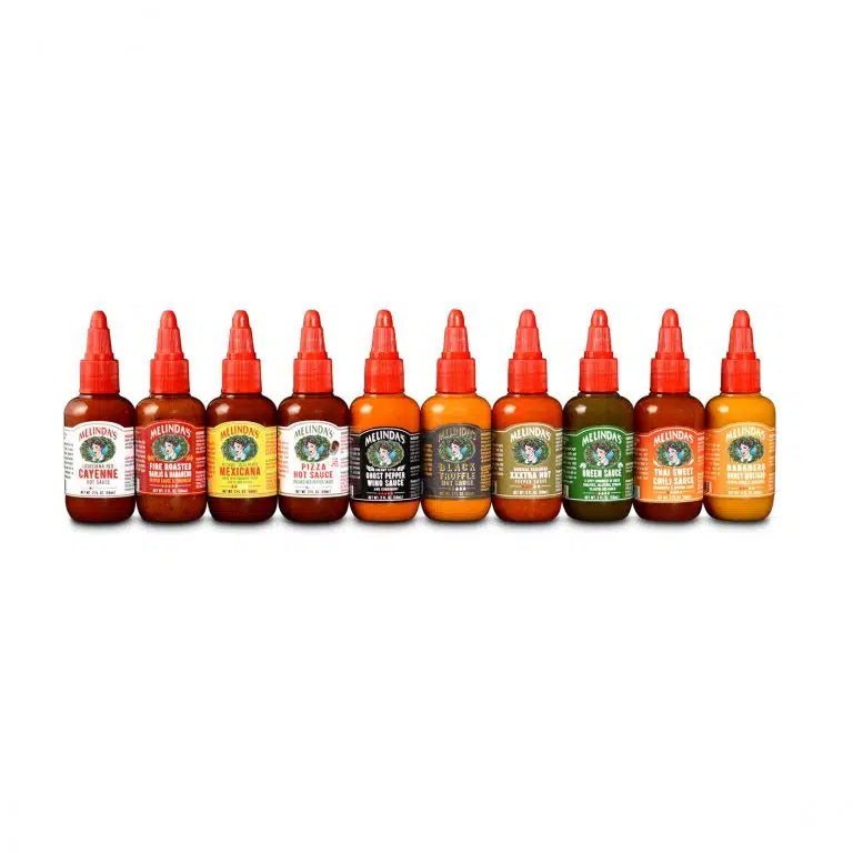 Melinda s Mini Liquid Spice Rack 10 x 2oz squeezy bottles Chile Mojo