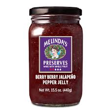 Melindas Whole Fruit Preserves - Berry Berry Jalapeno Pepper Jelly 440gm