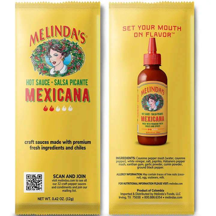 Melindas Mexicana Hot Sauce - single serve packet