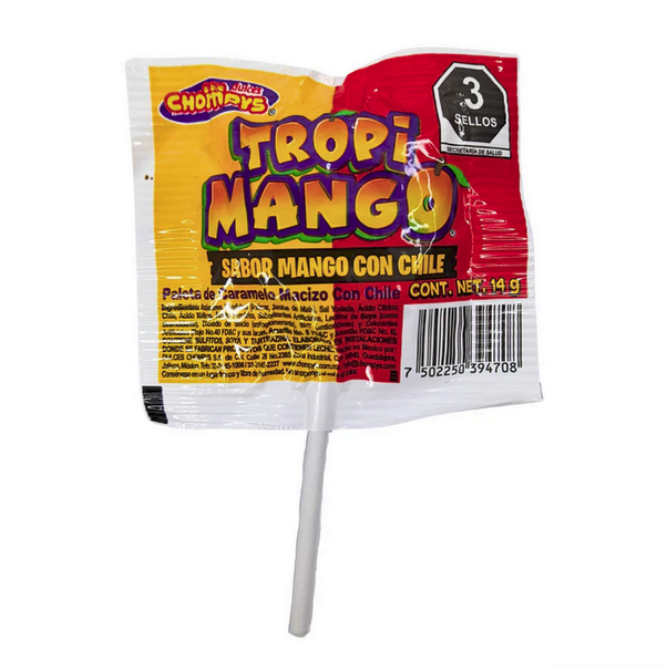 Chompys Tropi Mango - Spicy Mango Lollipop