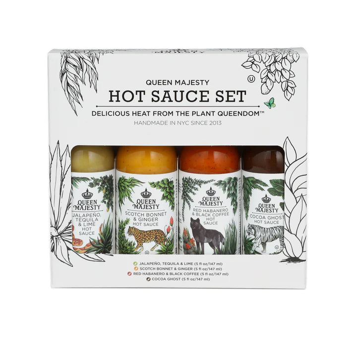 Queen Majesty Classics Hot Sauce Gift Pack  (4 x 5oz bottles)