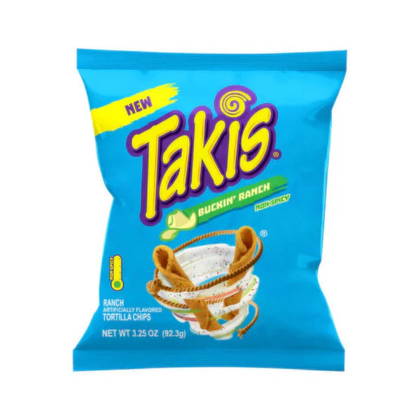 Takis Buckin Ranch non-spicy Tortilla Chips 92gm (3.25oz)