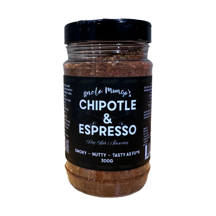 Uncle Mungos Chipotle and Espresso Dry Rub Seasoning 300gm