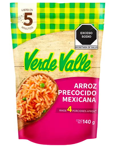 Verde Valle Arroz Precocido - Mexicana Rice 140gm