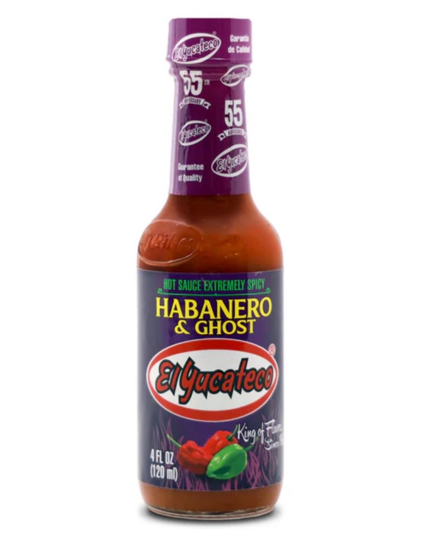 El Yucateco Habanero and Ghost Pepper Hot Sauce 120ml (4oz)