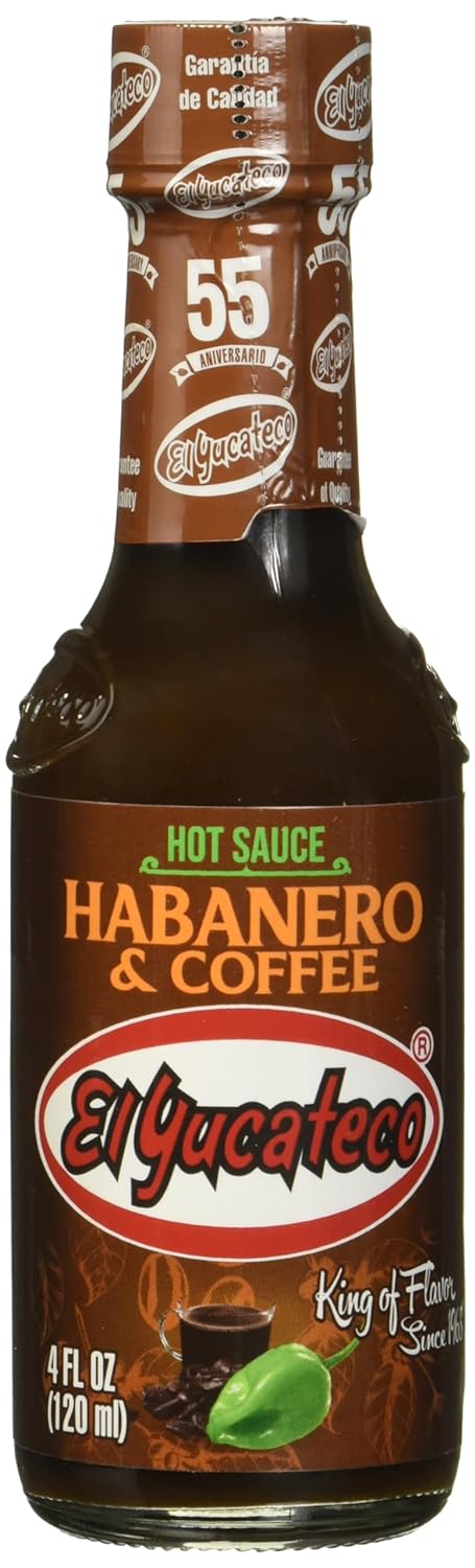 El Yucateco Habanero and Coffee Hot Sauce 120ml (4oz)