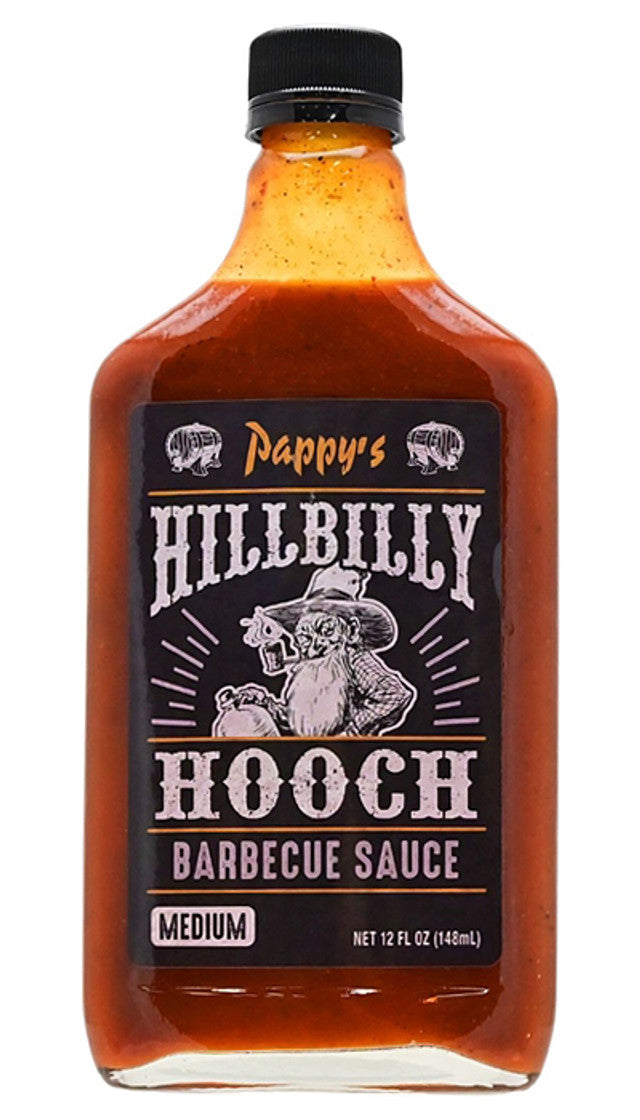 Pappys Hillbilly Hooch BBQ sauce 12oz (375ml)