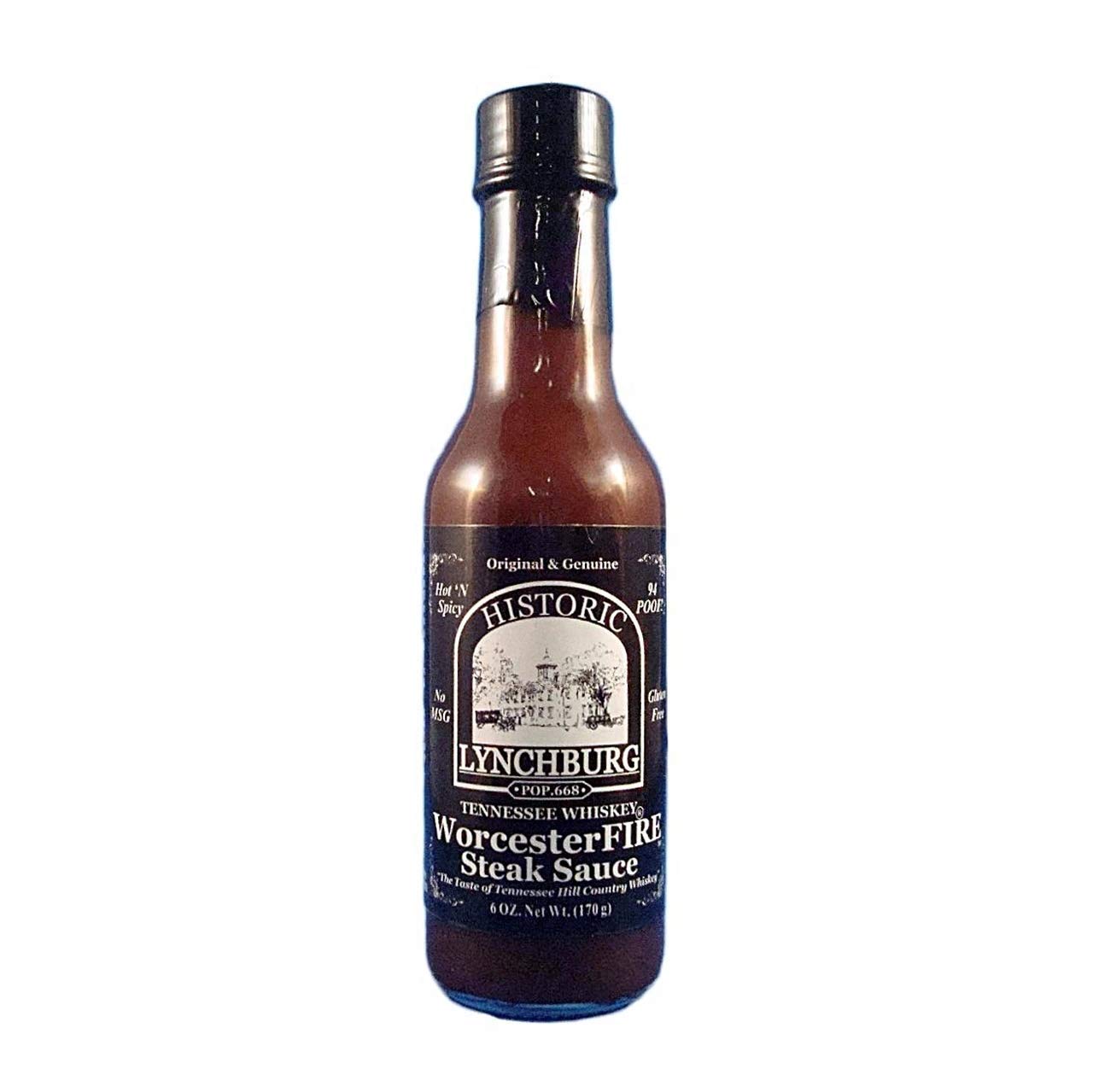 Historic Lynchburg Tennessee Whiskey WorcesterFIRE Steak Sauce 5oz (148ml)