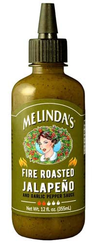 Melindas Fire Roasted Jalapeno and Garlic Hot Sauce 12oz (355ml)