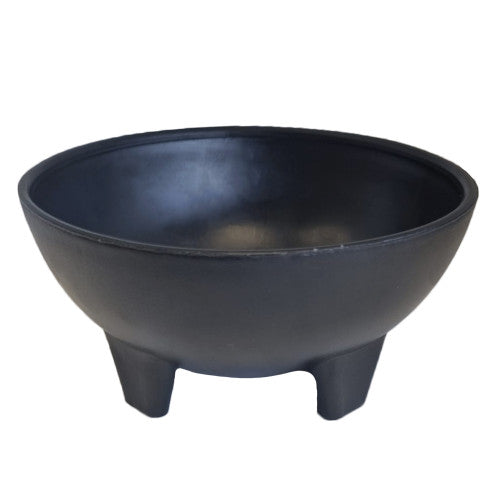 Black Molcajete-style Plastic Salsa Bowls