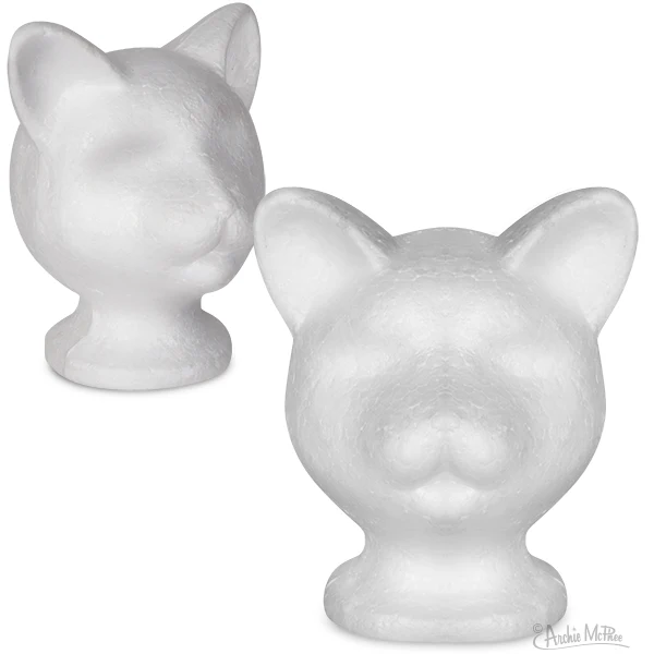 Decorate your own styrofoam Cat Head