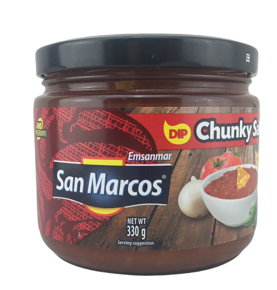 San Marcos Chunky Salsa Dip Mild 330gm - Chile Mojo