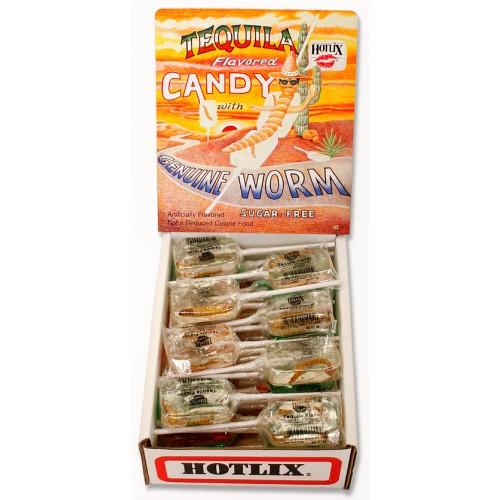 Hotlix Worm Suckers - Tequila (box of 36 - 1 flavour) - Chile Mojo