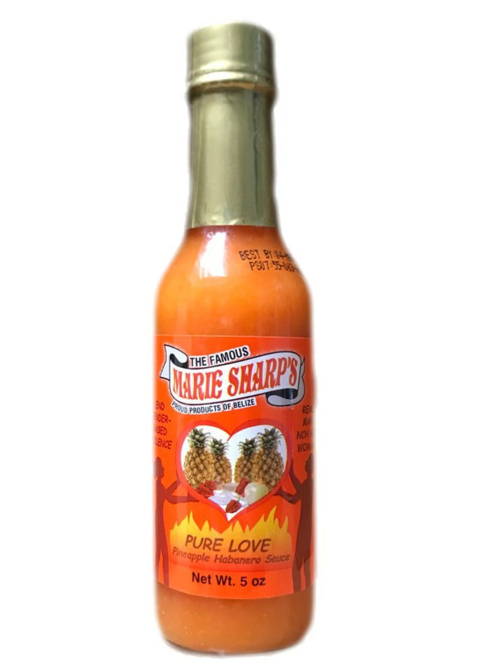 Marie Sharps Pure Love Pineapple Habanero Sauce 148ml 5oz Chile Mojo